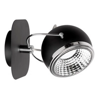 Ball Wall Lamp Incl. 1xGU10 LED 6W Black Metal 5009184
