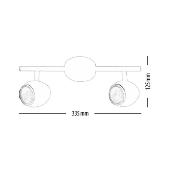 Lampa listwa 2pkt dziecięca piesek DOGGY 2104202