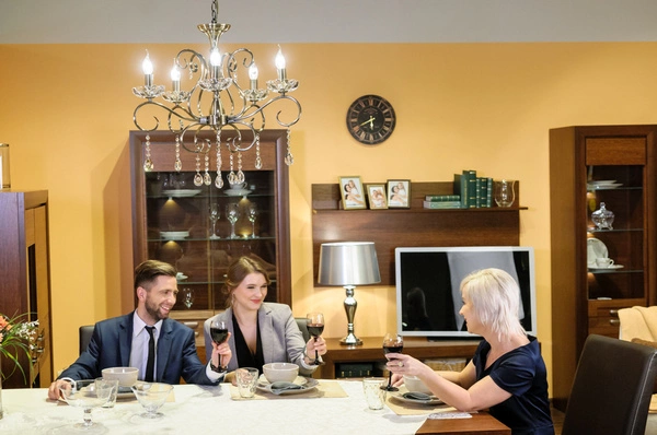 Maestra Ceiling Lamp 5xE14 Max.40W Patina Metal/Transparent Glass 5311511