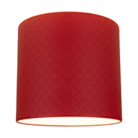 Lampshade Cylinder E27 H0 Red Fabric A0927