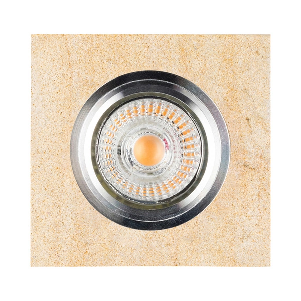 Vitar Sandstone Square Ceiling Lamp Incl.1xLED GU10 6W Sandstone/Chrome 2515139