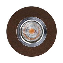 Vitar Wood Round Ceiling Lamp Incl.1xLED GU10 6W Walnut 2511176