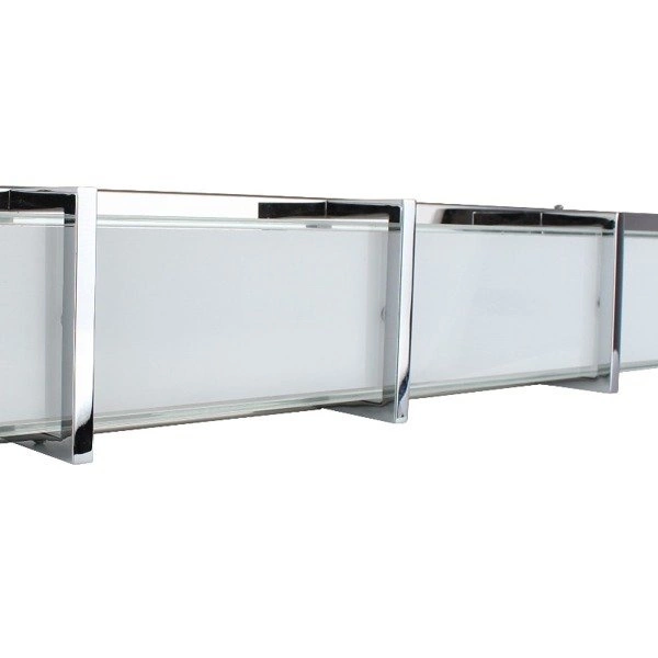 Zoey Wall Lamp Incl. LED Integrated 3200lm 3000K 40W Chrome Metal/White Glass 3461128