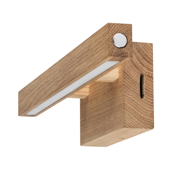 Smal Wall lamp 1xLED 24V Integrated 5.3W Oiled Oak/Touch Dimmer