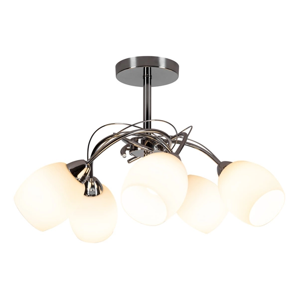 Lampa sufitowa Pisa 5xE27 Max.60W Chromowany metal/białe szkło 8280528