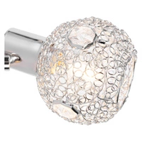 Lena Wall Lamp 1xG9 Max.28W Chrome Metal/Transparent Glass 2095128