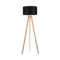 Lotta Floor Lamp 1xE27 Max.60W Oiled Oak/Transparent PVC/Black 74303074