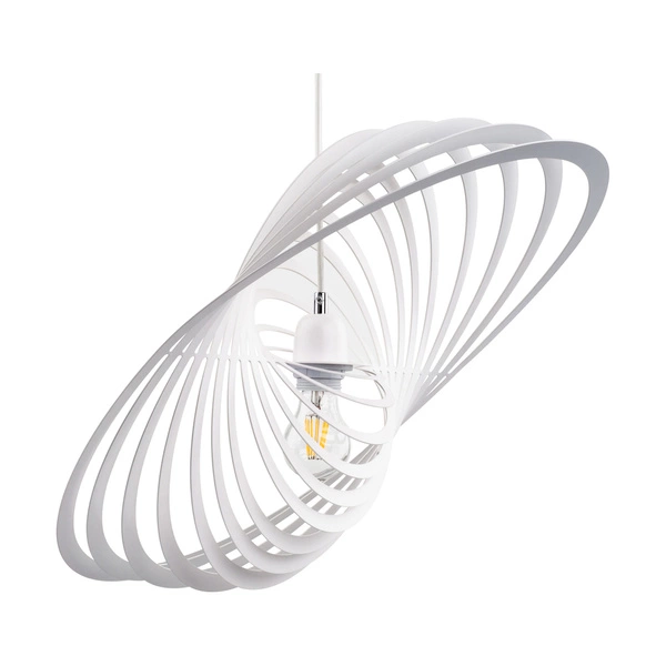 Lampa wisząca Planet 1xE27 maks. 60W chromowany metal/biały metal/biały kabel PVC 1873102