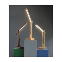 Tukan Table Lamp 1xLED 24V Integrated 490lm 3000K 5,5W Birch Wood/Anthracite Fabric Cable with Touch Dimmer 7530160