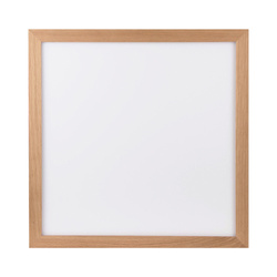 Vivica Square Ceiling Lamp 1xLED Integrated 3600lm 2700-6200K 46W Oiled Oak/White Synthetic Material with Remote Control