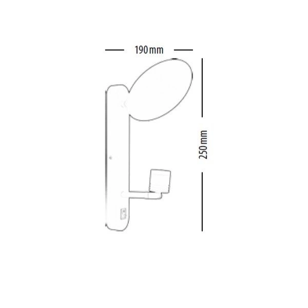 Turid Wall Lamp 1xLED Integrated 240lm 3100K 3W White Metal 5860102