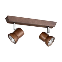 Venla Ceiling Lamp Incl. 2xLED GU10 5W Walnut Beech Wood 2434276