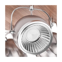 Lampa sufitowa z drewna Ball w zestawie 4xGU10 6W LED Olejowany Dąb/Satynowany Metal/Chromowany Metal 5031474