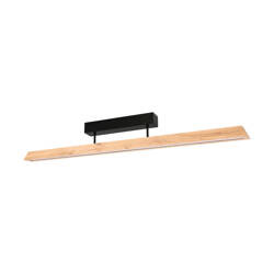 Derott Ceiling Lamp 3xLED 24V 42W Int. Black/Oiled Oak with Klick&Dimm