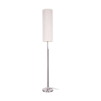 Eleganta Floor Lamp Incl. LED Integrated 1800lm+500lm 3000K 22W Satin Metal/Black Fabric Cable/Beige Linen Shade 15923127