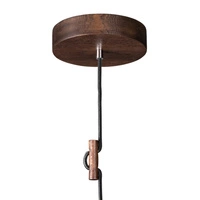 Trigonon Pendant Lamp 1xE27 Max.60W Walnut Beech Wood/Black Fabric Cable 1271976