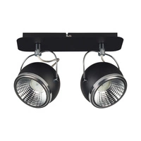 Ball Ceiling Lamp Incl. 2xGU10 LED 6W Black Metal 5009284