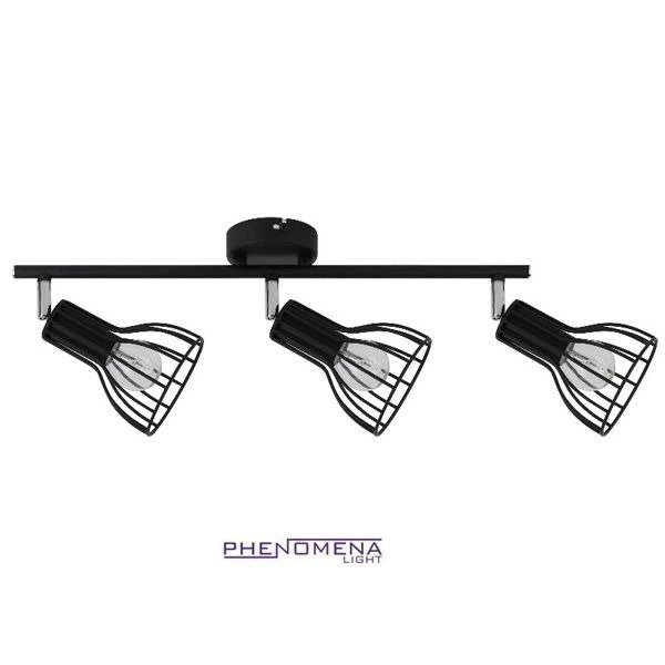 Megan Ceiling Lamp 3xE14 Max.40W Black 2743304