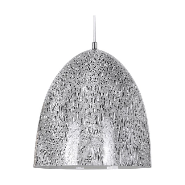 Natura Pendant Lamp 1xE27 Max.60W Chrome Metal/Black PVC Cable/Gray-White Metal 9805128