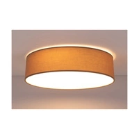 Lampa sufitowa Josefina 4xE27 maks. 25W biały metal/brązowy klosz z tkaniny 4794812