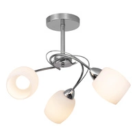 Lampa sufitowa Pisa 3xE27 Max.60W Chromowany metal/Białe szkło 8280328
