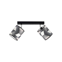 Espacio Ceiling Lamp 2xE27 Max.25W Black Metal/Multicolor Wallpaper 56748204