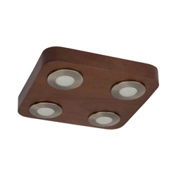 Sunniva Ceiling Lamp Incl.4xLED 5W Walnut/Satin 2291476