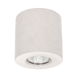 Concretedream Round Lampa Sufitowa 1xLED GU10 5W Beton Biały