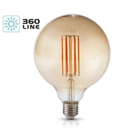 FILAMENT LED bulb E27 7W warm 2700K GLOBE sphere G125