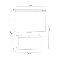 Theo Lampa Stołowa 1xE27 Max.25W Brzoza/Czarny/Biały 7462160
