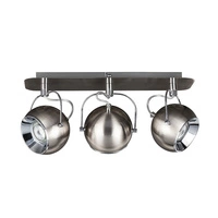 Ball Ceiling Lamp Incl.3xLED GU10 5W Satin/Chrome 5109387