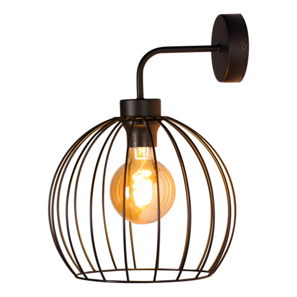 Coop Wall Lamp 1xE27 Max.60W Black Metal 28844104
