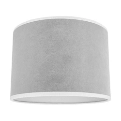 Lampshade Cylinder E27 H30 Gray Velvet A0427