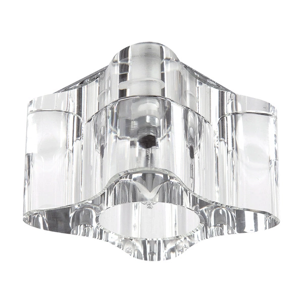 Cristaldream Set of Downlights Incl.3xG4 LED 2,3W with power adapter Chrome Metal/Transparent Glass 51223201