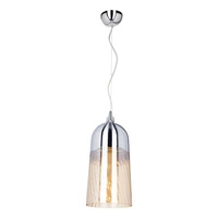 Daga Pendant Lamp 1xE27 Max.60W Chrome Metal/Transparent Glass 1677128