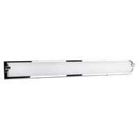 Romy Wall Lamp Incl. LED Integrated 3200lm 3000K 40W Chrome Metal/White Glass 3481128