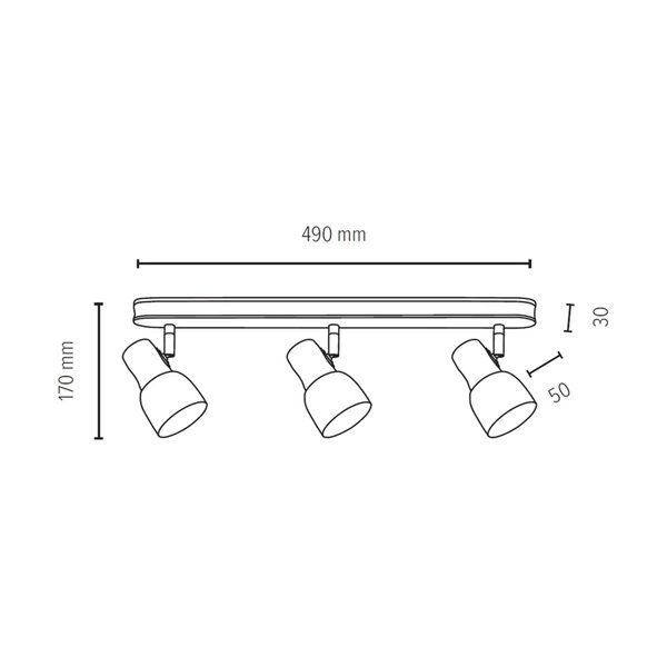 Lampa Sufitowa Svantje 3xE14 Max.40W Drewno Bukowe Orzech/Biały Metal 2239376