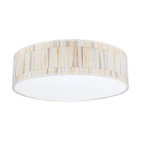 Lampa sufitowa Kairo w zestawie 1xLED zintegrowany 2600lm 2700K 30W biały metal/wielokolorowy klosz do tapety 4010211110398