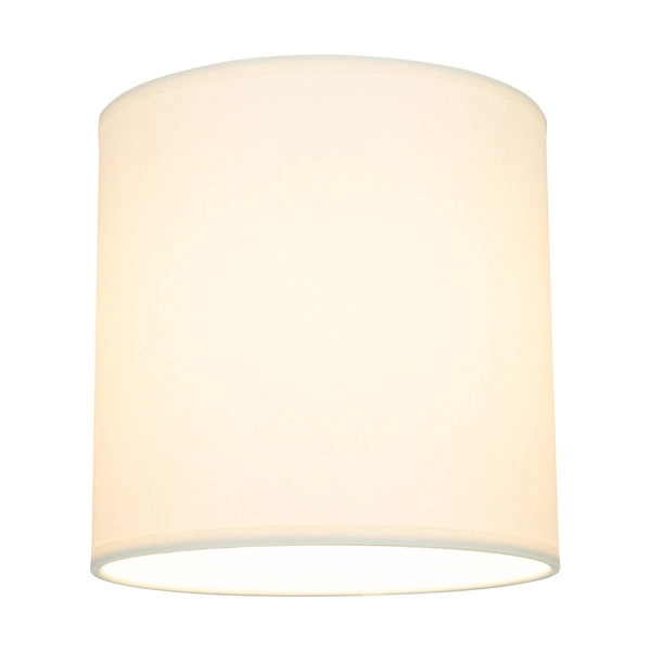Lampshade Cylinder E27 H25 White Fabric A0585