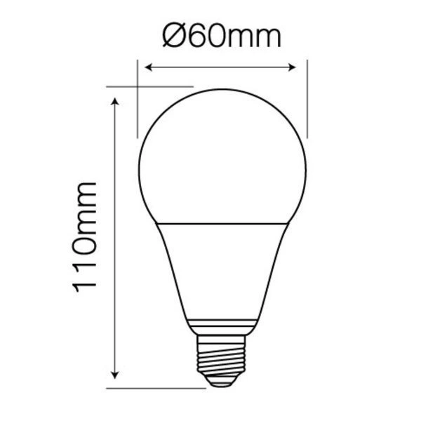 Żarówka LED line E27 170-250V 10W 1000LM 4000K A60 | neutralna