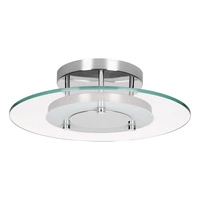 Lampa Sufitowa Minnesota 1xLED Zintegrowana 1600lm 3000K 22W Chrom Metal/Biało-Przezroczyste Szkło 9240128