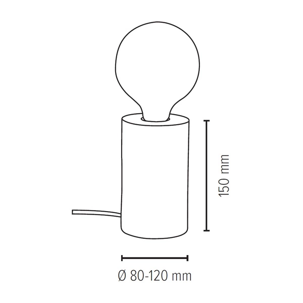 TRABO TABLE lampa stołowa drewno sosnowe kolor sosna bejcowana, 76910151 76910151