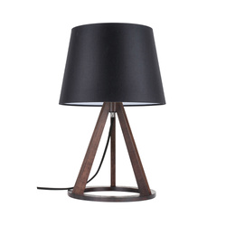 Konan Table Lamp 1xE27 Max.25W Walnut/Black/Black