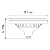 Oxyled PerfectColor LED ES111 12W 4000K kąt 120st WH | neutralna