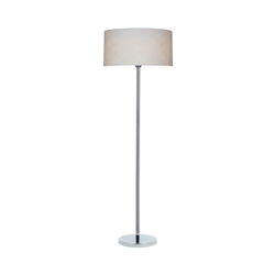 Leila Floor Lamp 1xE27 Max.60W Chrome Metal/Transparent PVC Cable/Multicolor Paper+PCV Shade with Crocodile pattern