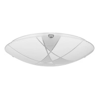 Dakota Ceiling Lamp Incl. 1xLED Integrated 2600lm 2700K 30W Chrome Metal/White-Transparent Glass 4395112