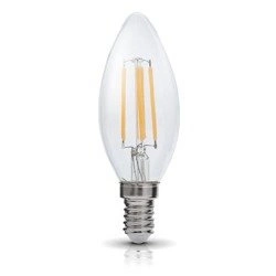 Żarówka ozdobna FILAMENT LED E14 4W ciepła 3000K świeczka