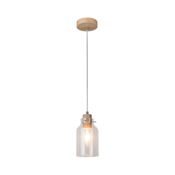 Alessandro Wood Pendant Lamp 1xE27 Max.60W Oiled/Transparent Oak 1760174