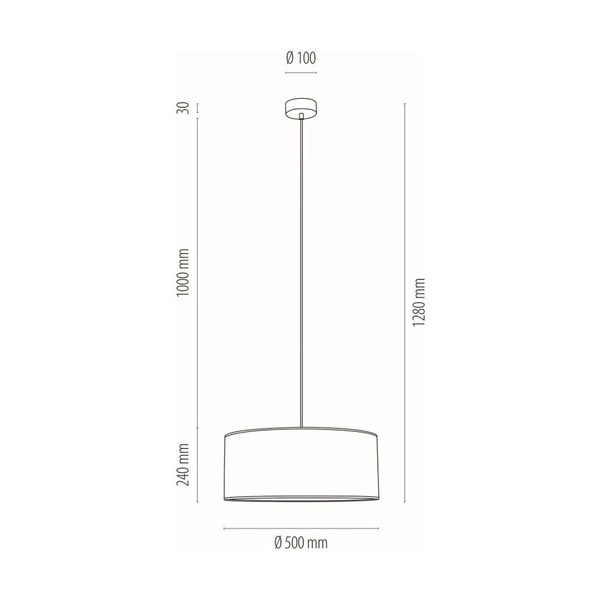 Hoja Pendant Lamp 1xE27 Max.60W Oiled Oak/Transparent PVC Cable/Multicolor Wallpaper 16470174