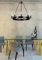 Bellona Pendant Lamp 9xE14 Max.60W Black Metal 9800904
